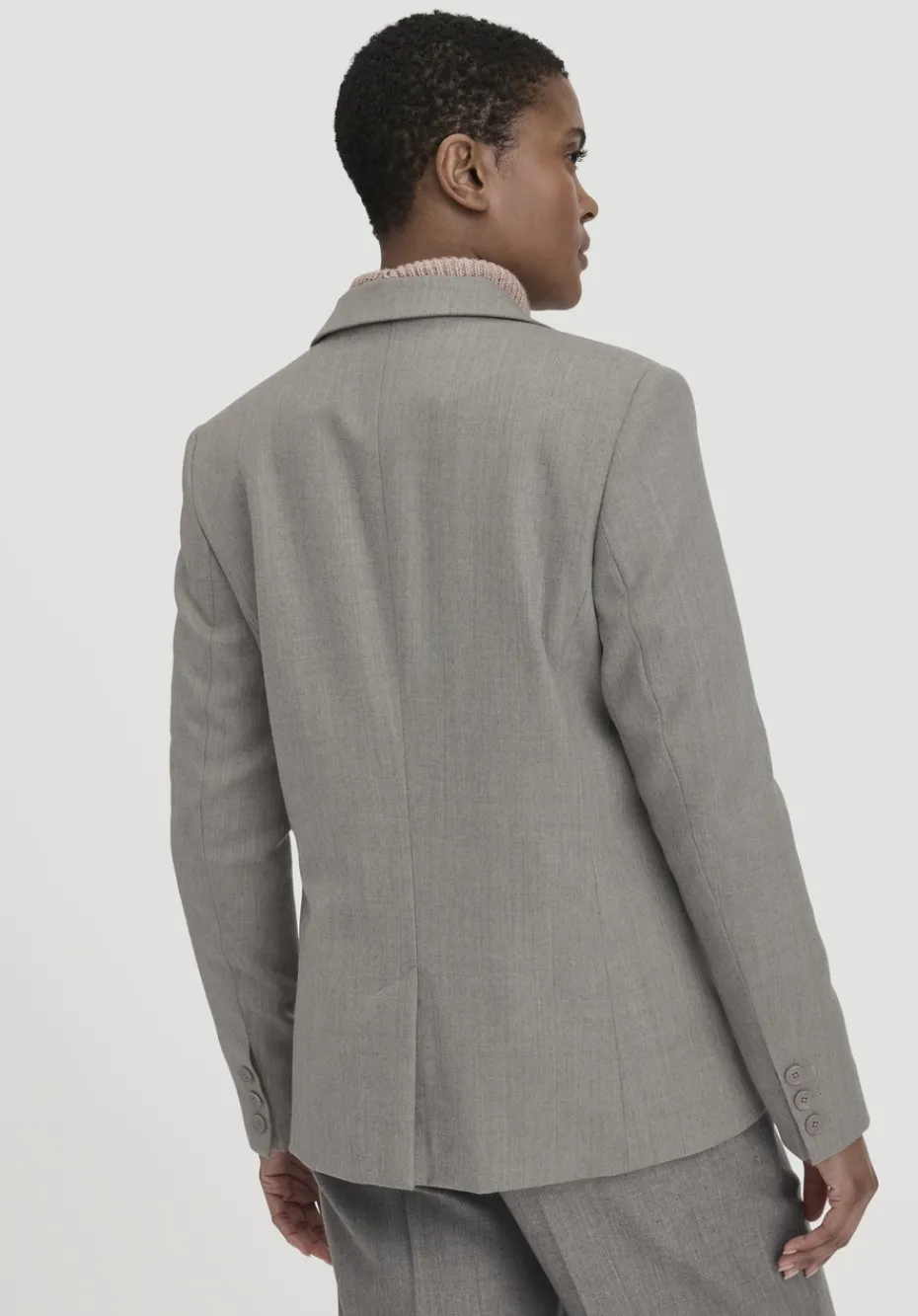 hessnatur Wollblazer Regular aus reiner Bio-Merinowolle von taupe Clearance