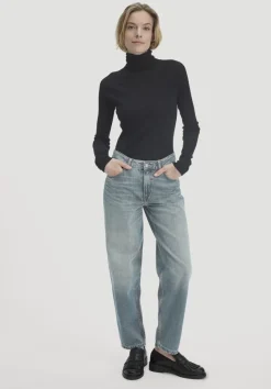hessnatur Wolle-Mix Longlseeve Fitted aus Bio-Merinowolle und TENCEL™ Lyocell von schwarz Online