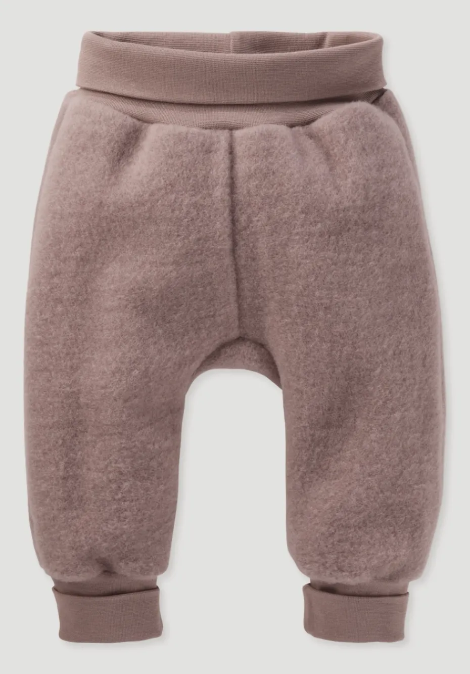 hessnatur Wollfleece Hose aus reiner Bio-Merinowolle von mauve Best
