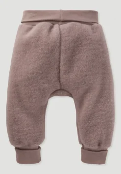 hessnatur Wollfleece Hose aus reiner Bio-Merinowolle von mauve Best