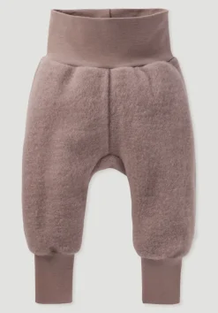hessnatur Wollfleece Hose aus reiner Bio-Merinowolle von mauve Best
