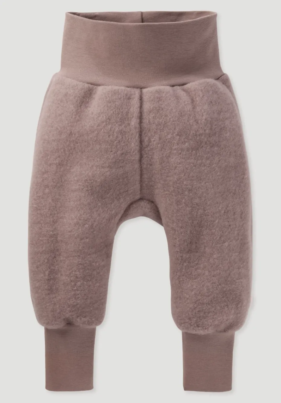 hessnatur Wollfleece Hose aus reiner Bio-Merinowolle von mauve Best