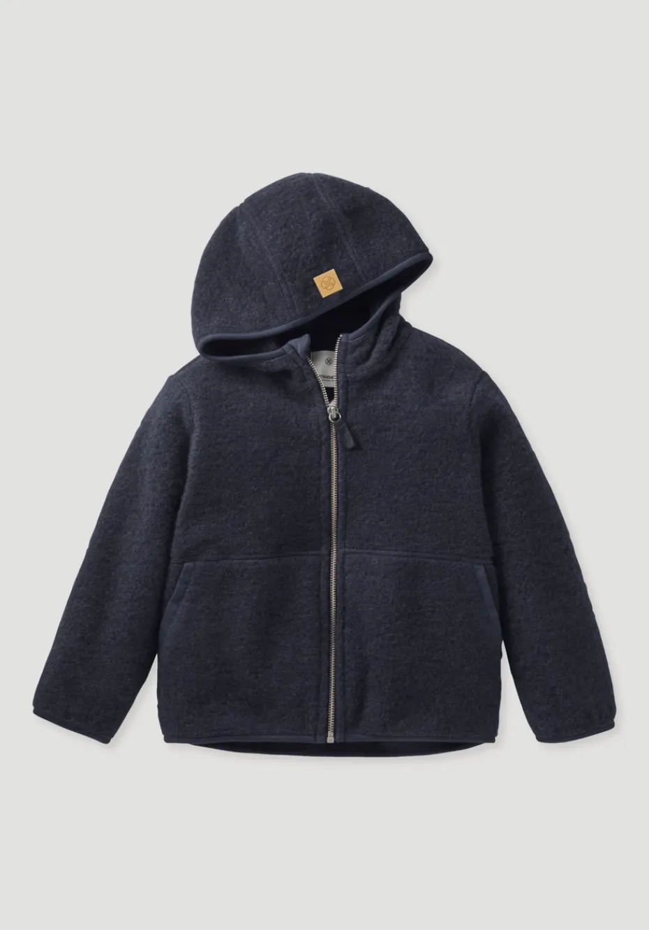 hessnatur Wollfleece Jacke aus reiner Bio-Merinowolle von marine Outlet