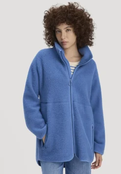 hessnatur Wollfleece Jacke Oversized aus reiner Bio-Merinowolle von kornblume