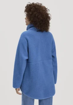 hessnatur Wollfleece Jacke Oversized aus reiner Bio-Merinowolle von kornblume