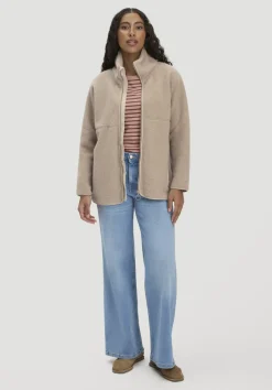 hessnatur Wollfleece Jacke Oversized aus reiner Bio-Merinowolle von sand Online