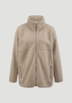 hessnatur Wollfleece Jacke Oversized aus reiner Bio-Merinowolle von sand Online
