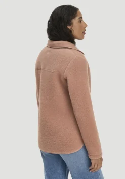 hessnatur Wollfleece Jacke Regular aus Bio-Merinowolle und Bio-Baumwolle von rosé
