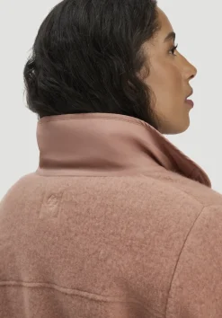 hessnatur Wollfleece Jacke Regular aus Bio-Merinowolle und Bio-Baumwolle von rosé