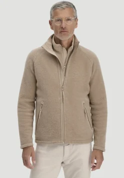 hessnatur Wollfleece Jacke Regular aus reiner Bio-Merinowolle von sand Online