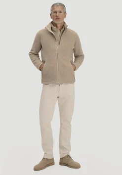 hessnatur Wollfleece Jacke Regular aus reiner Bio-Merinowolle von sand Online