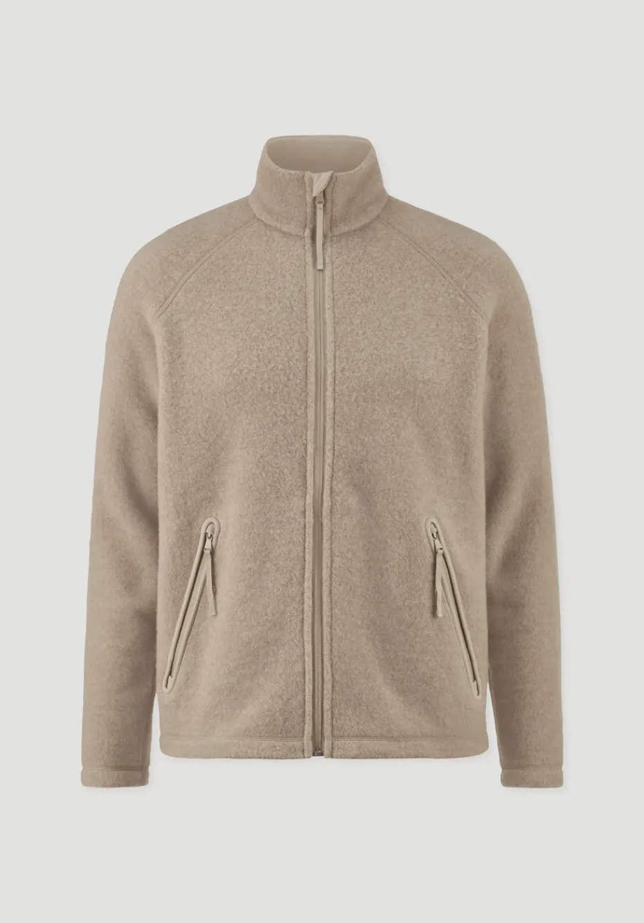 hessnatur Wollfleece Jacke Regular aus reiner Bio-Merinowolle von sand Online