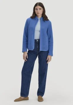 hessnatur Wollfleece Jacke Regular aus reiner Bio-Merinowolle von kornblume Hot