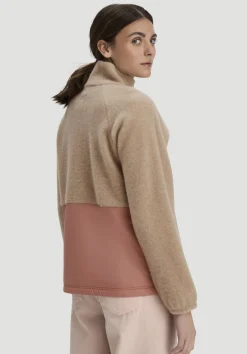 hessnatur Wollfleece Jacke Relaxed aus Bio-Merinowolle mit Bio-Baumwolle von sand Best