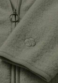 hessnatur Wollfleece Kapuzen-Jacke Regular aus Bio-Merinowolle und Bio-Baumwolle von seegras New