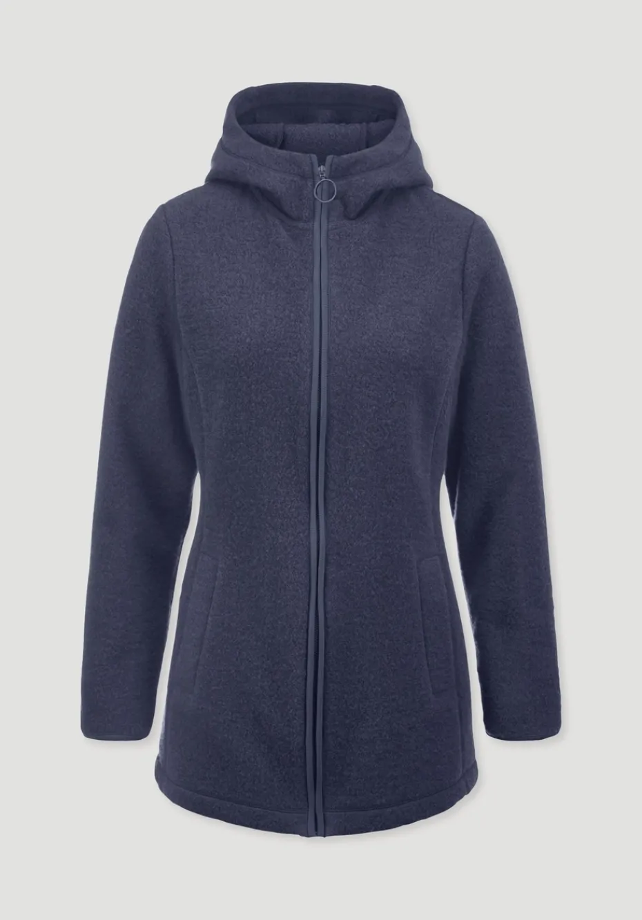 hessnatur Wollfleece Kapuzen-Jacke Regular aus Bio-Merinowolle und Bio-Baumwolle von pastell iris Best
