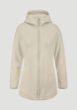 hessnatur Wollfleece Kapuzen-Jacke Regular aus Bio-Merinowolle und Bio-Baumwolle von cocos Sale