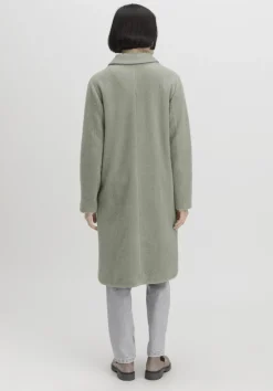 hessnatur Wollfleece Mantel Regular aus Bio-Merinowolle mit Bio-Baumwolle von seegras Sale