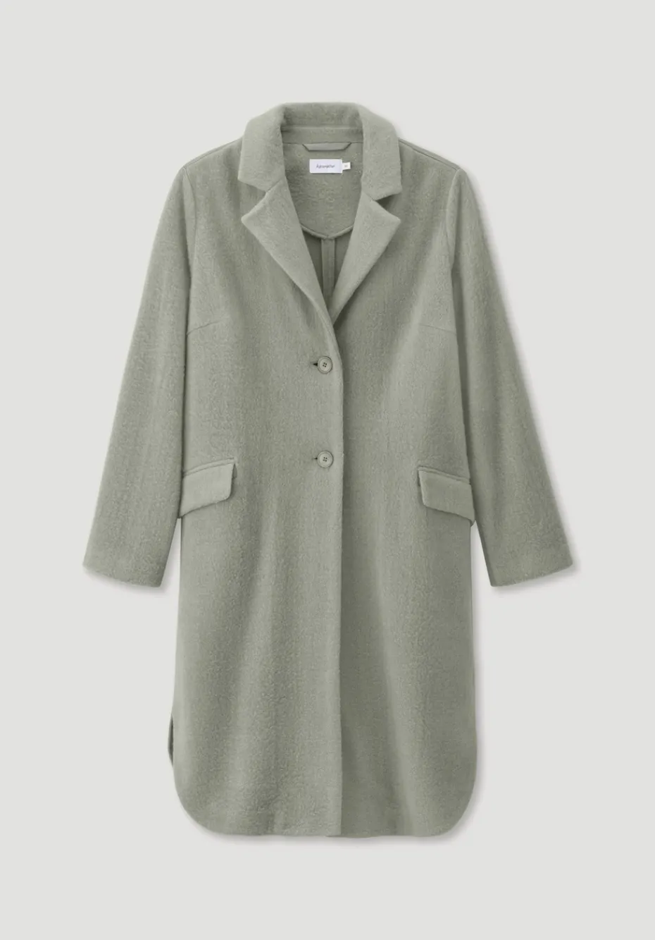 hessnatur Wollfleece Mantel Regular aus Bio-Merinowolle mit Bio-Baumwolle von seegras Sale