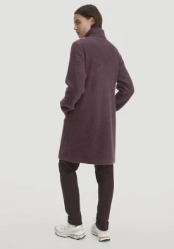 hessnatur Wollfleece Mantel Regular aus reiner Bio-Merinowolle von brombeersorbet New