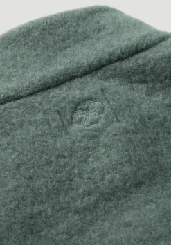 hessnatur Wollfleece Mantel Regular aus reiner Bio-Merinowolle von fichtengrün Sale