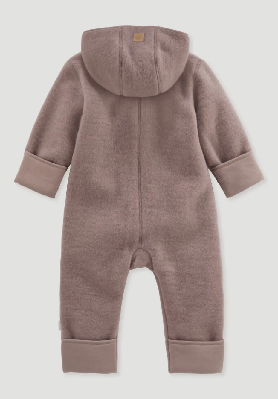 hessnatur Wollfleece Overall aus reiner Bio-Merinowolle von mauve