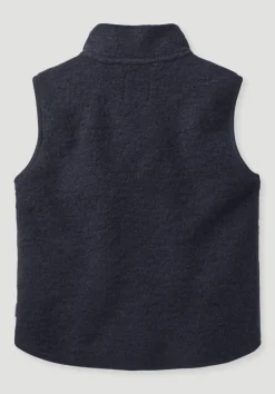 hessnatur Wollfleece Weste aus reiner Bio-Merinowolle von marine Best