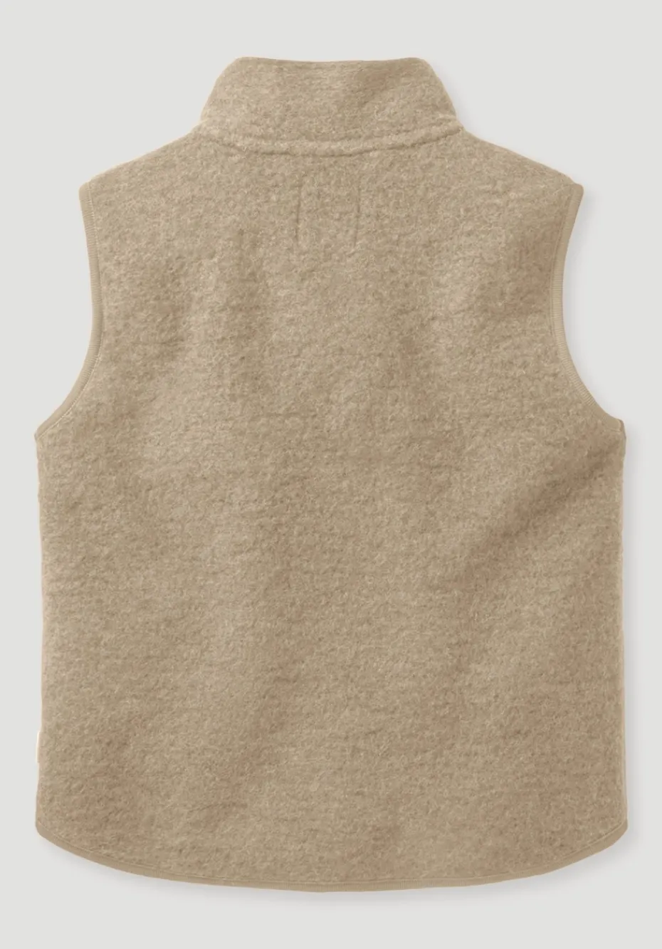 hessnatur Wollfleece Weste aus reiner Bio-Merinowolle von sand Outlet