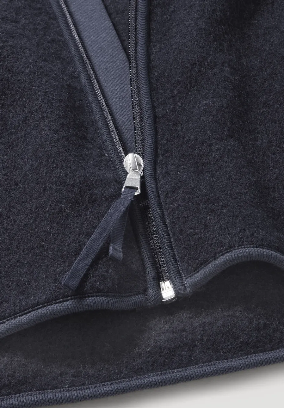 hessnatur Wollfleece Weste Regular aus reiner Bio-Merinowolle von marine New