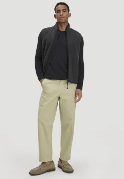 hessnatur Wollfleece Weste Regular aus reiner Bio-Merinowolle von anthrazit Outlet
