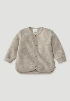 hessnatur Wollfrottee Jacke aus reiner Bio-Merinowolle von düne