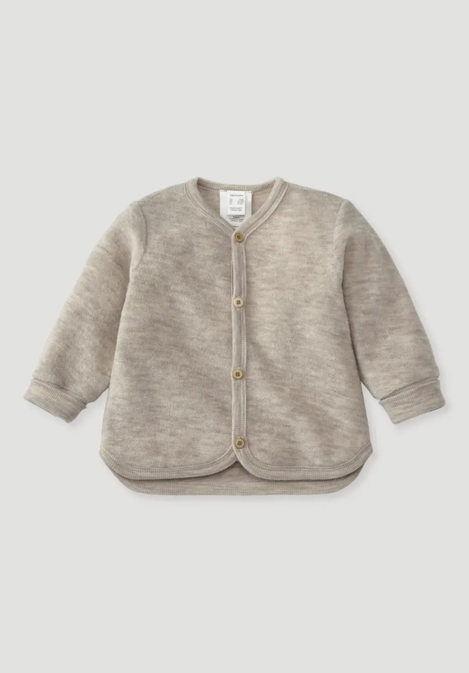 hessnatur Wollfrottee Jacke aus reiner Bio-Merinowolle von düne