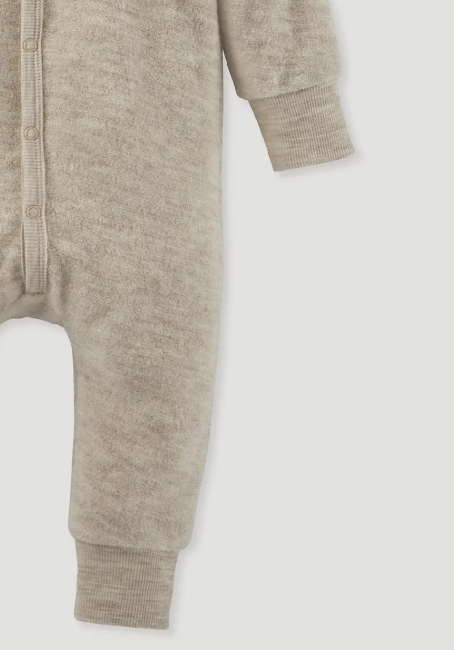 hessnatur Wollfrottee Overall aus reiner Bio-Merinowolle von düne New