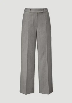 hessnatur Wollhose Straight Leg Relaxed aus reiner Bio-Merinowolle von taupe Sale