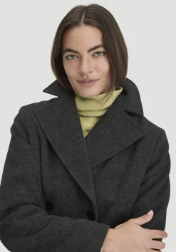 hessnatur Wolljacke Caban Relaxed aus reiner Bio-Schurwolle von anthrazit Best