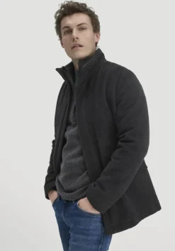 hessnatur Wolljacke Regular aus reiner Schurwolle von anthrazit Outlet