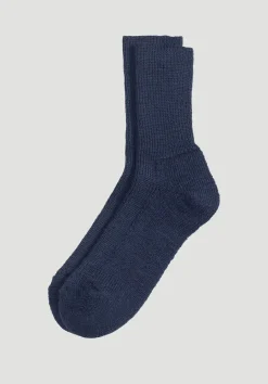 hessnatur Wollsocke aus reiner Bio-Merinowolle von dunkelblau Best