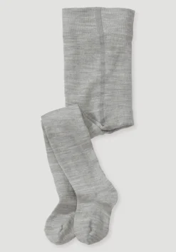 hessnatur Woll-Strumpfhose aus Bio-Merinowolle mit Bio-Baumwolle von grau Online