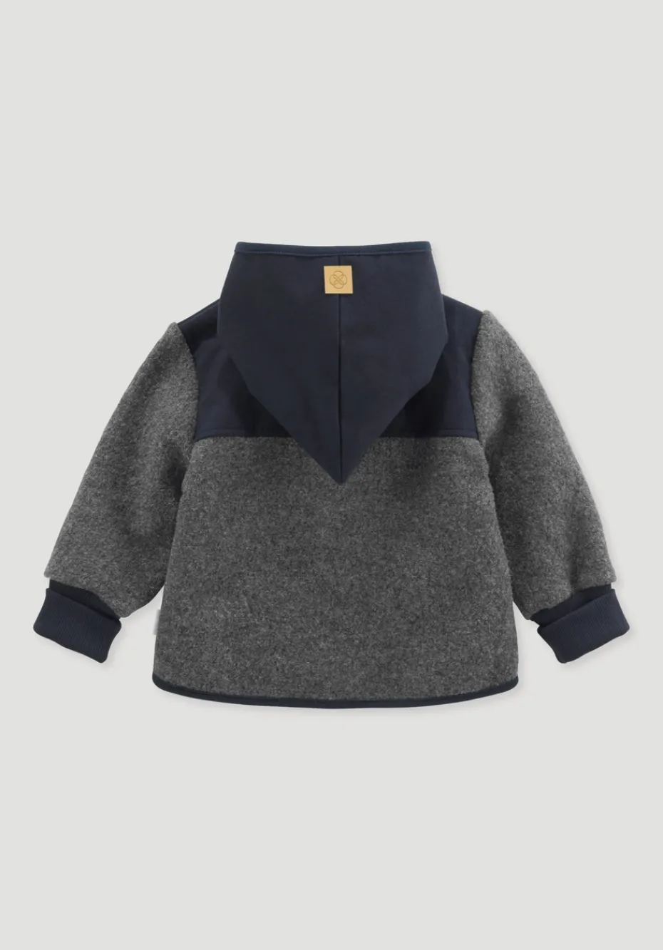 hessnatur Wollwalk Jacke aus Bio-Merinowolle mit Softshell von anthrazit Sale