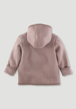 hessnatur Wollwalk Jacke aus reiner Bio-Merinowolle von mauve Hot