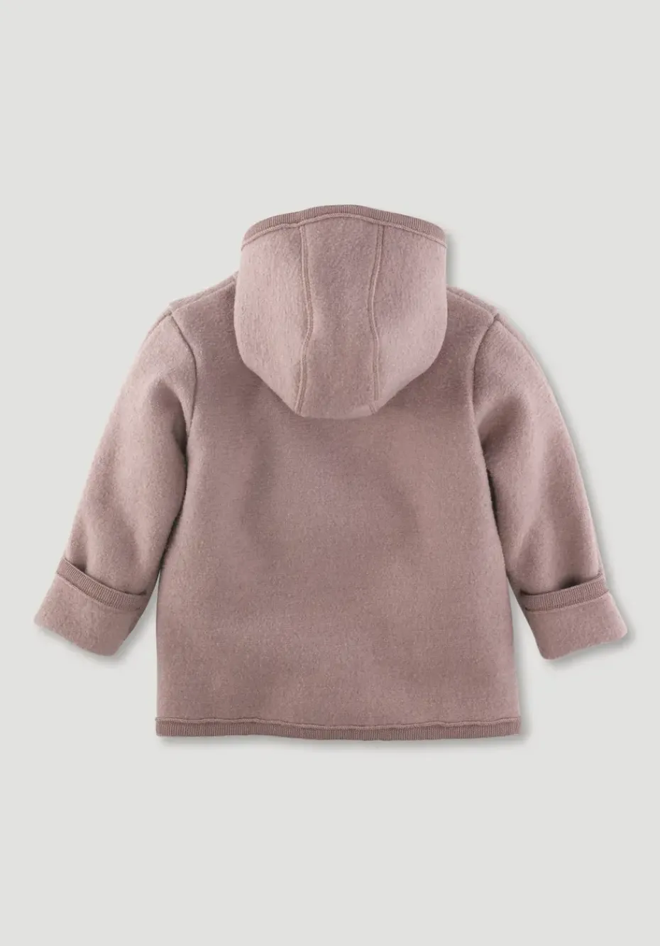 hessnatur Wollwalk Jacke aus reiner Bio-Merinowolle von mauve Hot