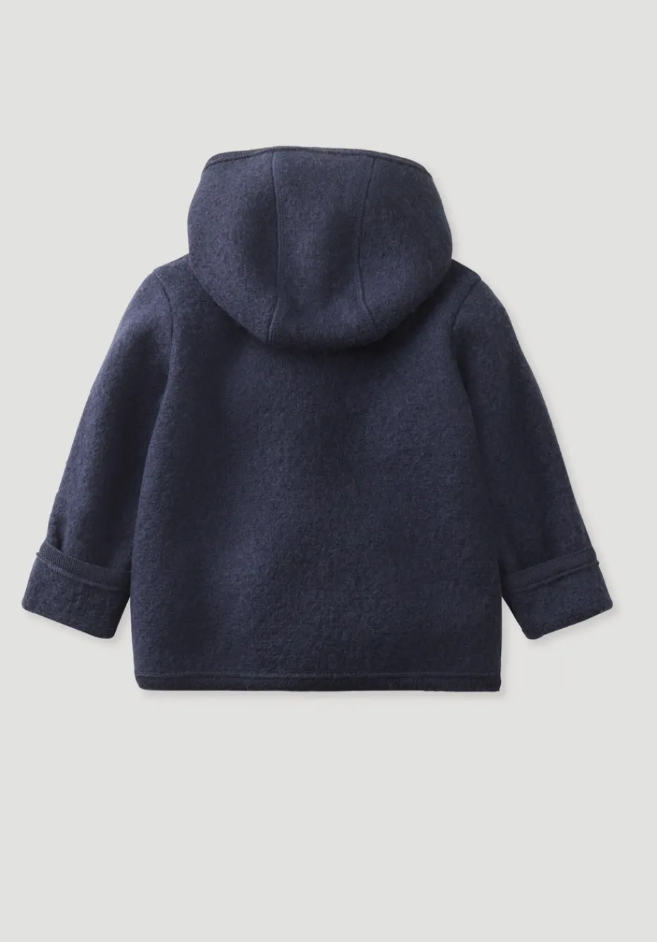 hessnatur Wollwalk Jacke aus reiner Bio-Merinowolle von marine Sale