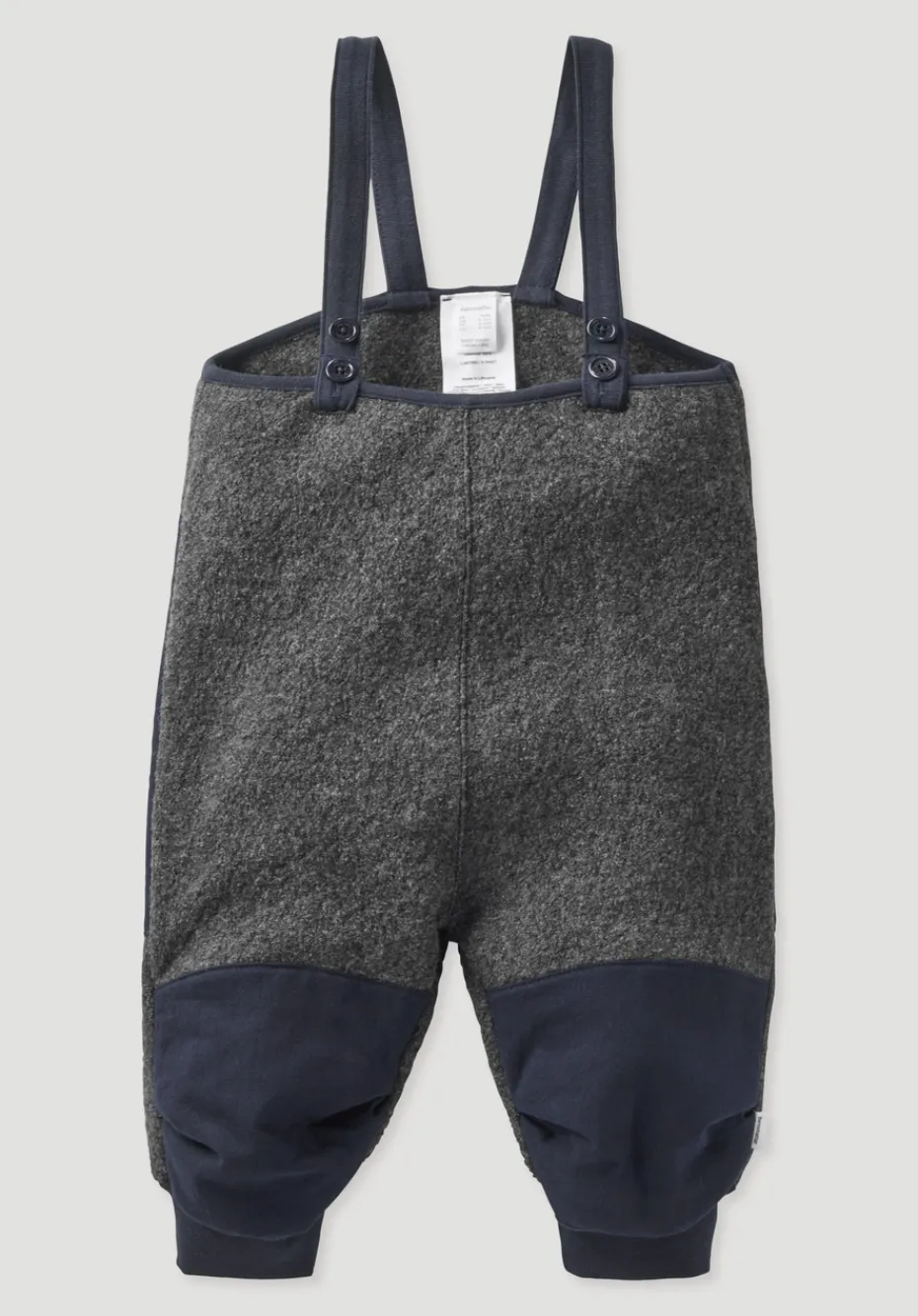 hessnatur Wollwalk Latzhose aus Bio-Merinowolle mit Nature Shell von anthrazit Online