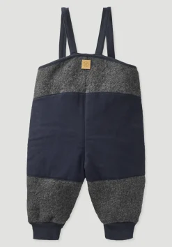 hessnatur Wollwalk Latzhose aus Bio-Merinowolle mit Nature Shell von anthrazit Online