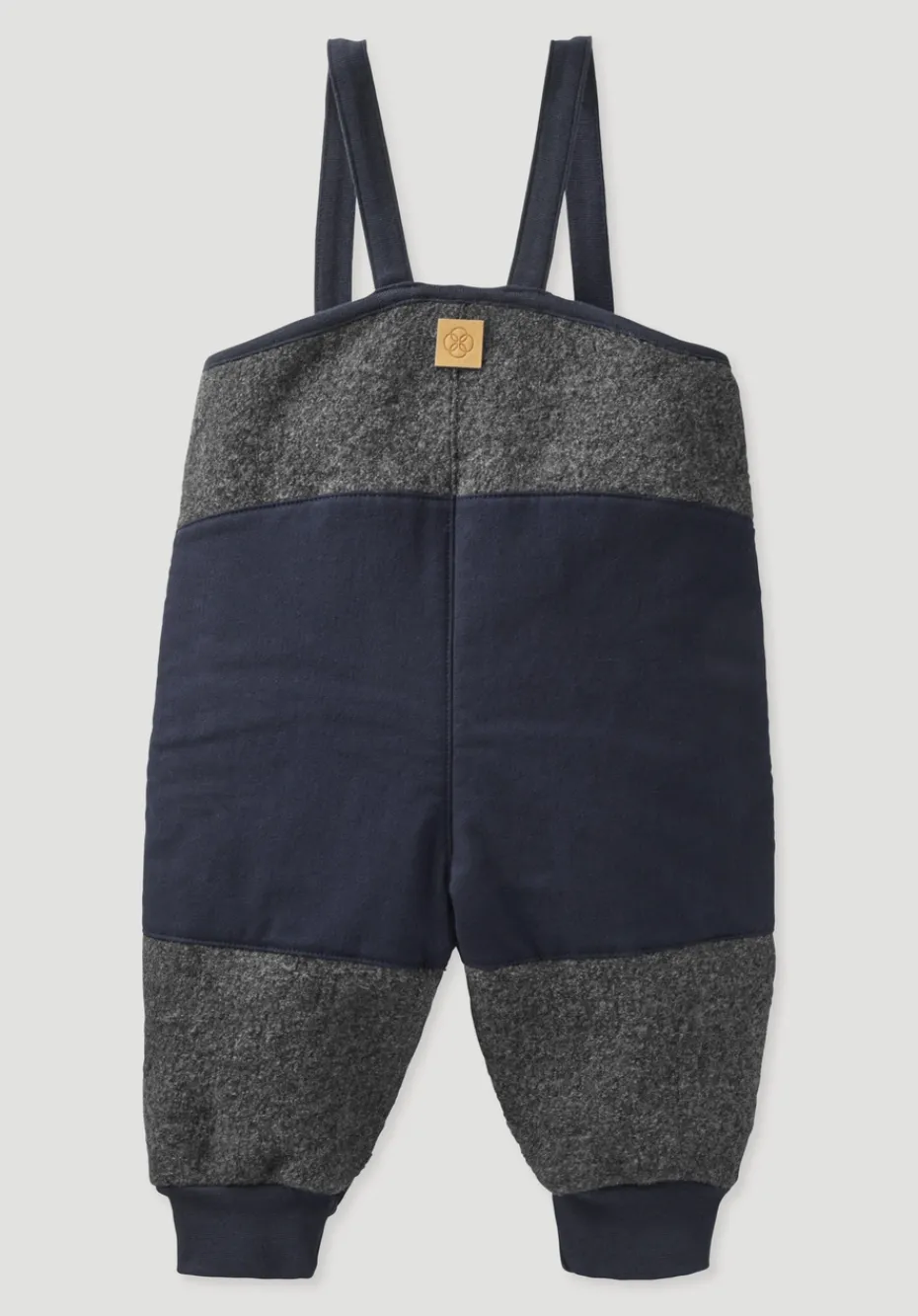 hessnatur Wollwalk Latzhose aus Bio-Merinowolle mit Nature Shell von anthrazit Online