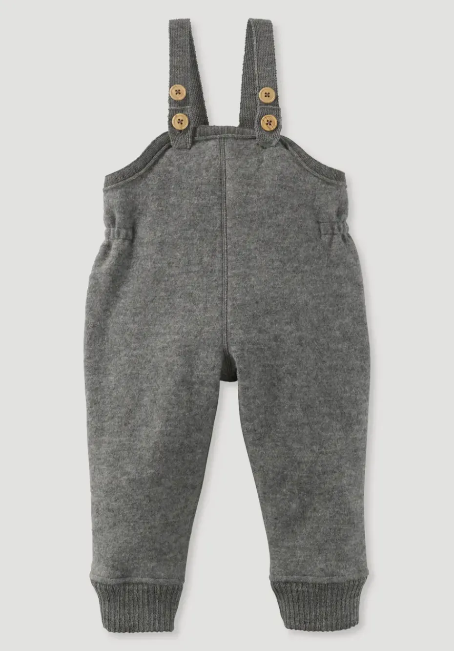 hessnatur Wollwalk Latzhose aus reiner Bio-Merinowolle von grau Clearance