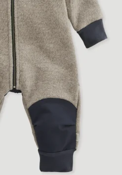 hessnatur Wollwalk Overall aus Bio-Merinowolle mit Softshell von greige Clearance