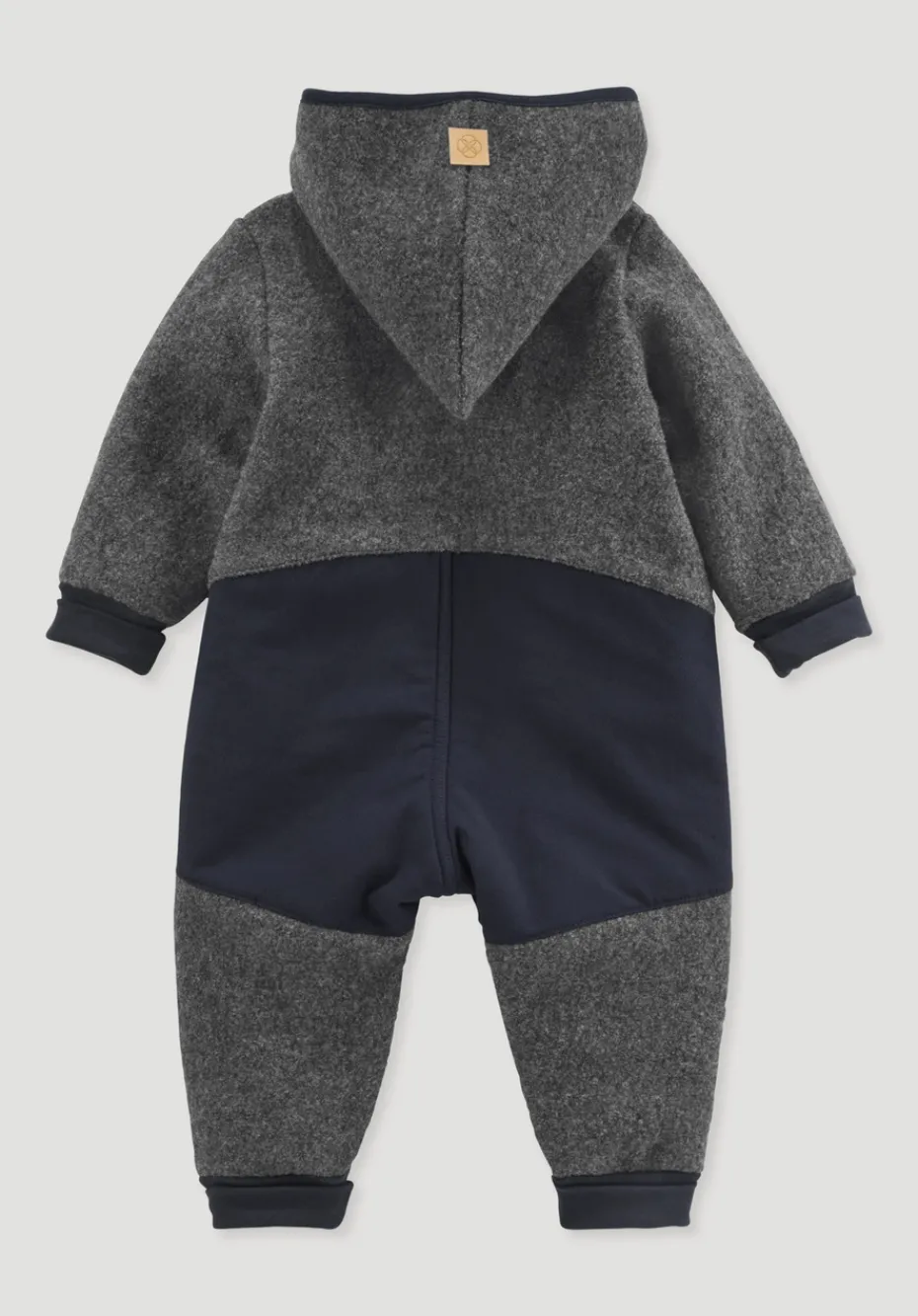 hessnatur Wollwalk Overall aus Bio-Merinowolle mit Softshell von anthrazit Best