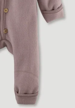 hessnatur Wollwalk Overall aus reiner Bio-Merinowolle von mauve