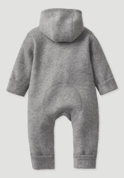 hessnatur Wollwalk Overall aus reiner Bio-Merinowolle von grau Sale